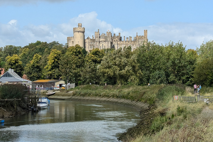 Arundel Castle alongside the River Arun